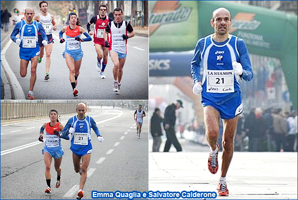 Calderone Salvatore Emma Quaglia Turin Marathon 2012