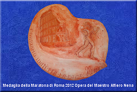 Roma_Medaglia_Maratona_2012_Opera_del_Maestro_Alfiero_Nena